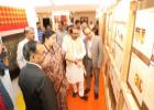 Smt. Smriti Z Irani, Hon’ble Minister of Textiles visiting the exhibition of GI registered Handloom and handcrafted products at the venue of the National Workshop on Promotion of Unique Textiles and Handicrafts through GI & Post-GI initiatives.